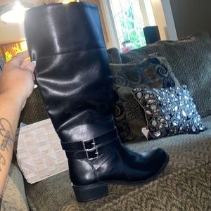 Knee High Women Black Boots